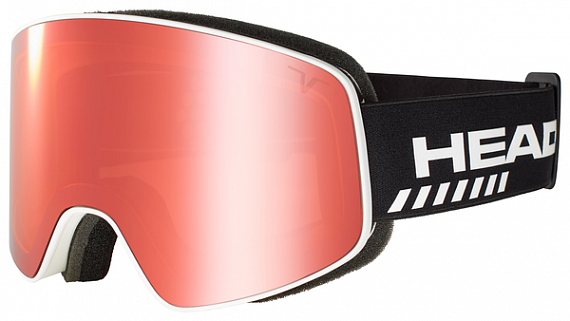 Горнолыжная маска Head Horizon TVT Race + Sparelens White/Black/Tvt Red - Фото 1 большая