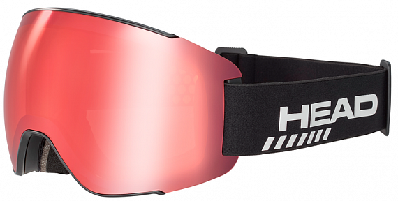 Горнолыжная маска Head Sentinel TVT + Sparelens Black/Tvt Red - Фото 1 большая