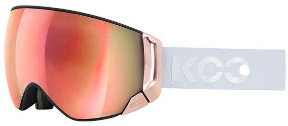 Горнолыжная маска KOO Enigma Chrome White/Pink Gold L.Pink Gold MR - Фото 1 большая