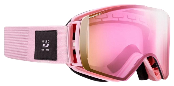 Горнолыжная маска Julbo Launcher Reactiv 1-3 High Contrast Light Pink - Фото 2 большая