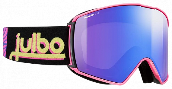 Горнолыжная маска Julbo Launcher Reactiv 1-3 High Contrast Pink/Black - Фото 1 большая