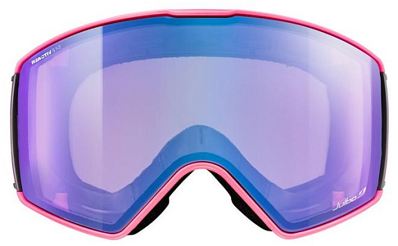Горнолыжная маска Julbo Launcher Reactiv 1-3 High Contrast Pink/Black - Фото 4 большая