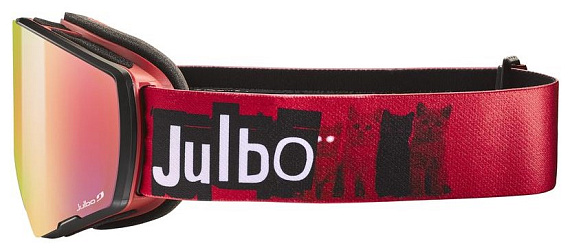 Горнолыжная маска Julbo Razor Edge Reactiv 1-3 High Contrast Red/Black - Фото 3 большая