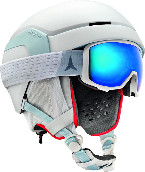Горнолыжная маска детская Atomic Count Jr Spherical White/Blue - Фото 2 большая