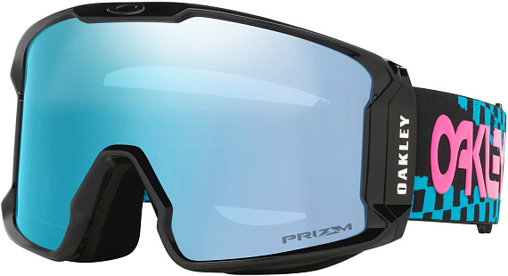 Горнолыжная маска Oakley Line Miner L Chex Black/Prizm Snow Sapphire Iridium - Фото 1 большая