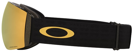 Горнолыжная маска Oakley Flight Deck Pro L Mettalic Black Gold/Prizm 24K & Prizm Iced - Фото 2 большая