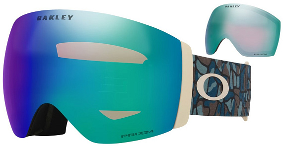 Горнолыжная маска Oakley Flight Deck Pro L Matte Black/Prizm Argon & Prizm Sapphire - Фото 5 большая