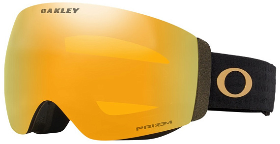 Горнолыжная маска Oakley Flight Deck Pro M Metallic Black Gold/Prizm 24K & Prizm Iced - Фото 1 большая
