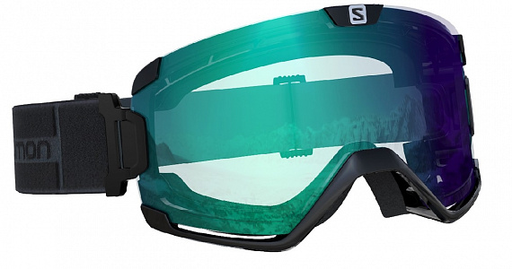 Горнолыжная маска Salomon Cosmic Photo Sigma Blk/AW SkyB - Фото 1 большая