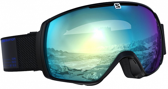Горнолыжная маска Salomon XT One Photo Sigma Bk/AW SkyB - Фото 1 большая