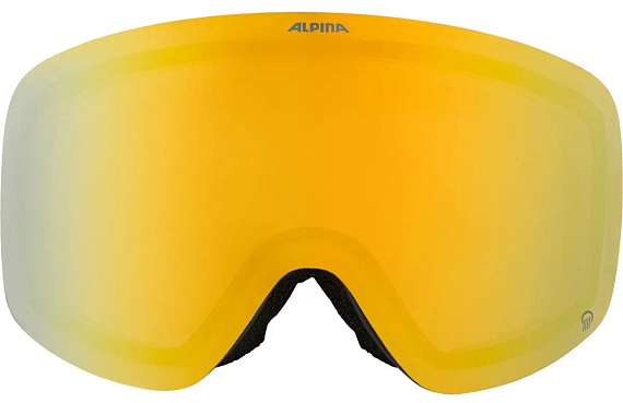 Горнолыжная маска Alpina Penken Q Black-Gold Matt/Q Gold - Фото 3 большая