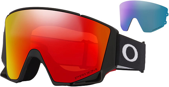 Горнолыжная маска Oakley Flow Scape Matte Black/Prizm Torch - Фото 2 большая