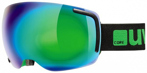 Горнолыжная маска Uvex BIG 40 FM Black/Green - Фото 1 большая