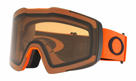 Горнолыжная маска Oakley Fall Line XL Neon Orange Black/Prizm Persimmon - Фото 1 большая