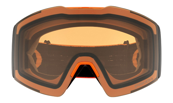 Горнолыжная маска Oakley Fall Line XL Neon Orange Black/Prizm Persimmon - Фото 2 большая