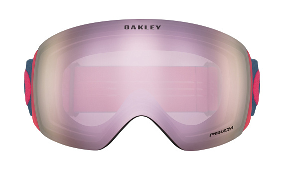 Горнолыжная маска Oakley Flight Deck Blue/Prizm Snow Hi Pink Iridium - Фото 2 большая
