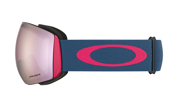 Горнолыжная маска Oakley Flight Deck Blue/Prizm Snow Hi Pink Iridium - Фото 4 большая