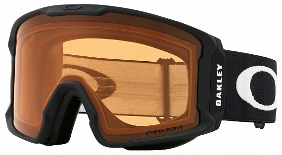 Горнолыжная маска Oakley Line Miner L Matte Black/Prizm Persimmon - Фото 1 большая