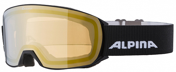 Горнолыжная маска Alpina Nakiska Q-Lite Black - Фото 1 большая