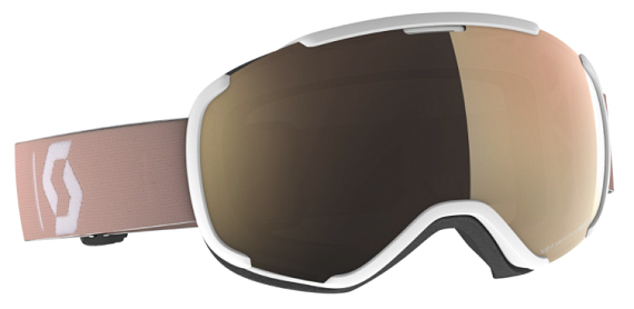 Горнолыжная маска Scott Faze Ii  Ls Pale Pink/Light Sensitive Bronze Chrome - Фото 1 большая