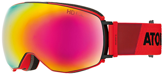 Горнолыжная маска Atomic Revent Q Hd Red - Фото 1 большая