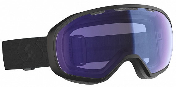 Горнолыжная маска Scott Fix Black/Illuminator Blue Chrome - Фото 1 большая