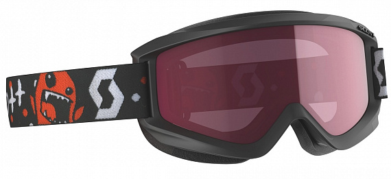 Горнолыжная маска детская Scott Agent Black/Enhancer - Фото 1 большая