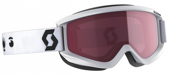 Горнолыжная маска детская Scott Agent Polar White/Enhancer - Фото 1 большая