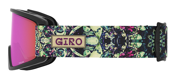 Горнолыжная маска женская Giro Dylan Kaleidoscope/Amber Pink/Yellow - Фото 3 большая
