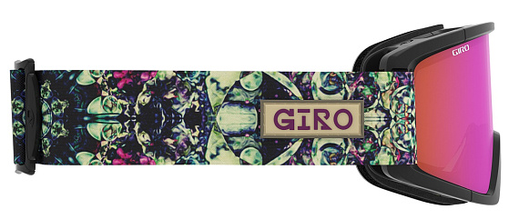 Горнолыжная маска женская Giro Dylan Kaleidoscope/Amber Pink/Yellow - Фото 4 большая