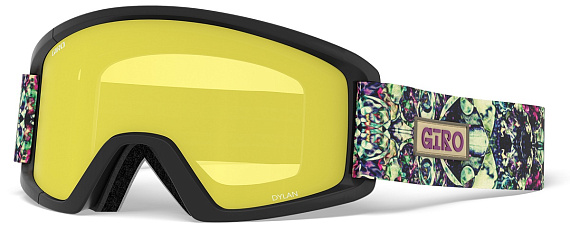 Горнолыжная маска женская Giro Dylan Kaleidoscope/Amber Pink/Yellow - Фото 5 большая