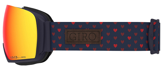 Горнолыжная маска женская Giro Lusi Hearts/Vivid Ember/Vivid Infrared - Фото 3 большая