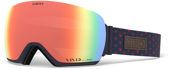 Горнолыжная маска женская Giro Lusi Hearts/Vivid Ember/Vivid Infrared - Фото 5 большая