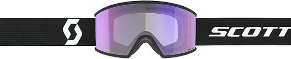 Горнолыжная маска Scott Ambit Ls Mineral Black/White/Amp Ls Blue Chrome S2-4 - Фото 2 большая