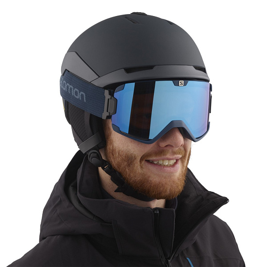 Горнолыжная маска Salomon Cosmic Bold Blue/Univ Mid Blue - Фото 2 большая