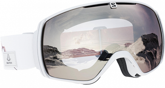 Горнолыжная маска Salomon XT One White/Univ. Superwhite - Фото 1 большая