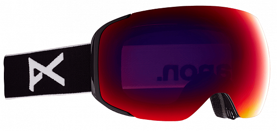 Горнолыжная маска Anon M2 W/SPR Black/Prcv Sun Red - Фото 1 большая