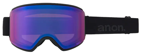 Горнолыжная маска женская Anon WM3 W/SPR Smoke/Prcv Sun Onyx - Фото 2 большая