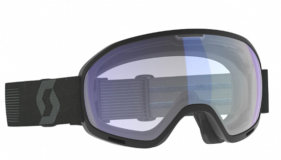 Горнолыжная маска Scott Unlimited II OTG Illuminator Mineral Black/Illuminator Blue Chrome - Фото 1 большая