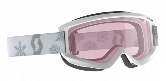 Горнолыжная маска детская Scott Agent White/Grey/Enhancer - Фото 1 большая