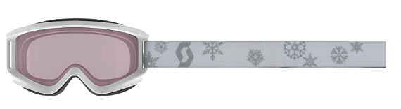 Горнолыжная маска детская Scott Agent White/Grey/Enhancer - Фото 3 большая