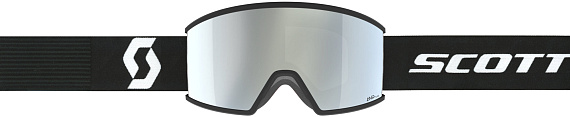 Горнолыжная маска Scott Ambit Mineral Black/White/Amp White Chrome S2 - Фото 2 большая