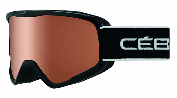 Горнолыжная маска Cebe Striker L Full Black PC Vario Orange 2-3 - Фото 1 большая