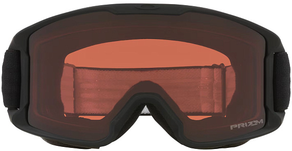 Горнолыжная маска детская Oakley Line Miner Matte Black/Prizm Garnet - Фото 2 большая
