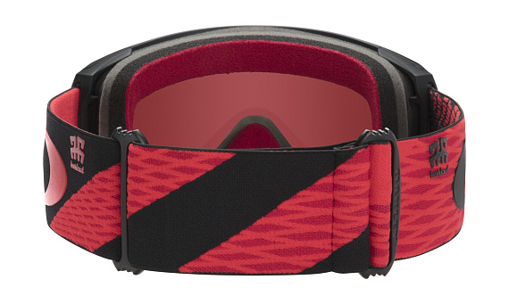 Горнолыжная маска Oakley Line Miner Classic Red Black/Prizm Snow Black Iridium - Фото 3 большая