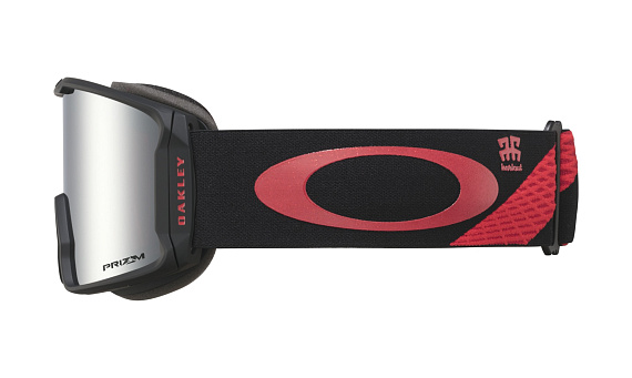 Горнолыжная маска Oakley Line Miner Classic Red Black/Prizm Snow Black Iridium - Фото 4 большая