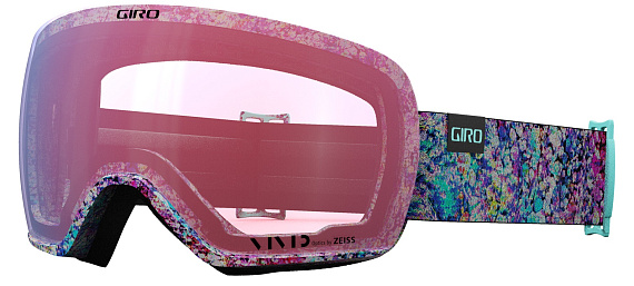 Горнолыжная маска женская Giro Lusi Pink Data Mosh - Фото 3 большая