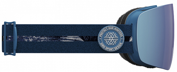 Горнолыжная маска Giro Contour Blue Pow - Фото 1 большая