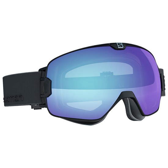 Горнолыжная маска Salomon Xmax Photo Black/Blue - Фото 1 большая