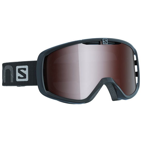 Горнолыжная маска Salomon Aksium Black/Tonic Orange-Solar - Фото 1 большая